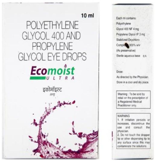 Ecomoist Ultra Eye Drop 10 ml, Pack of 1 EYE DROPS