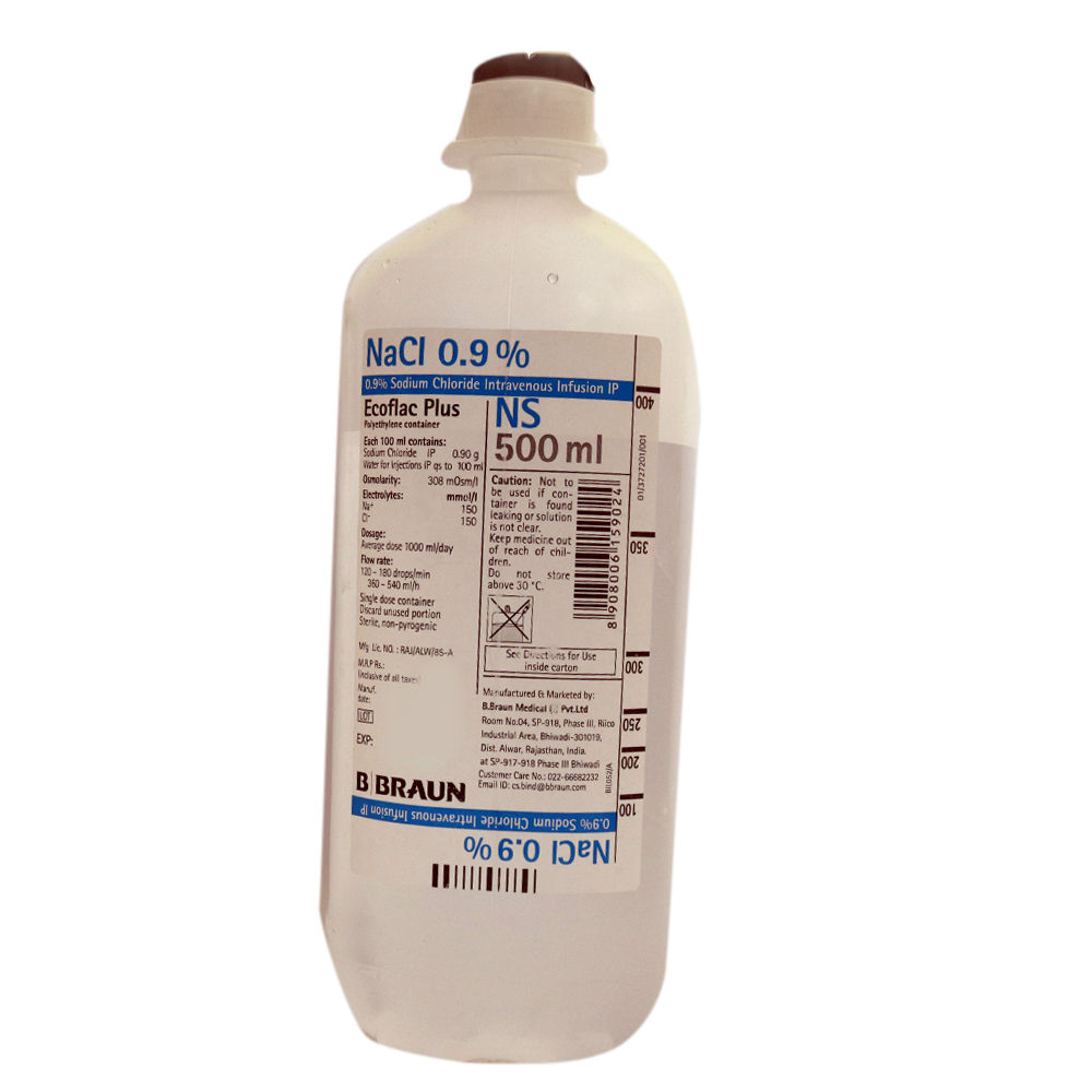 Ecoflac Plus Ns 500Ml 0.9% ( B Braun) Price, Uses, Side Effects ...