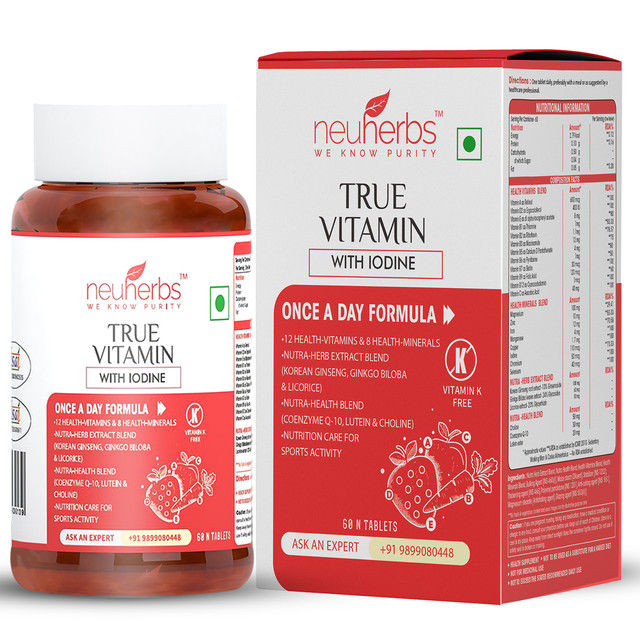 Buy Neuherbs True Vitamins With Iodine, 60 Tablets Online