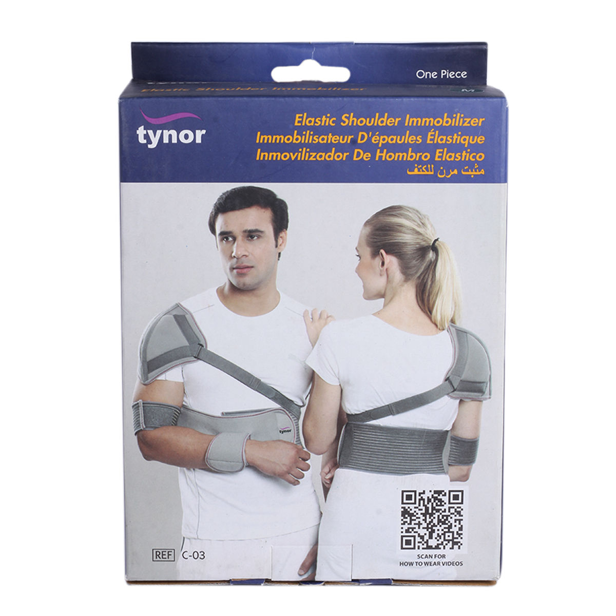 Buy Tynor Elastic Shoulder Immoblizer Medium, 1 Count Online