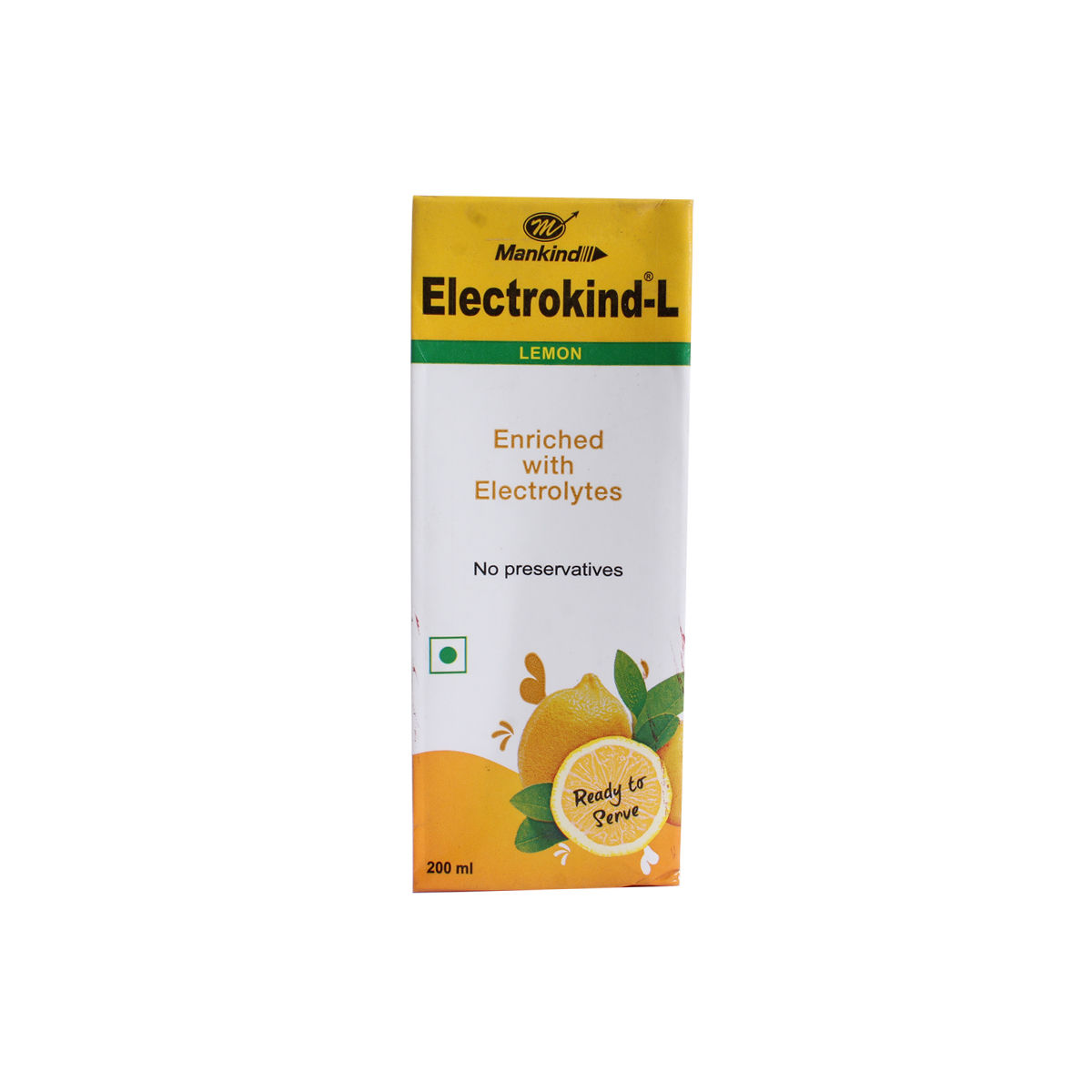 Electrokind L Lemon Drink 200ml, Pack of 1 LIQUID