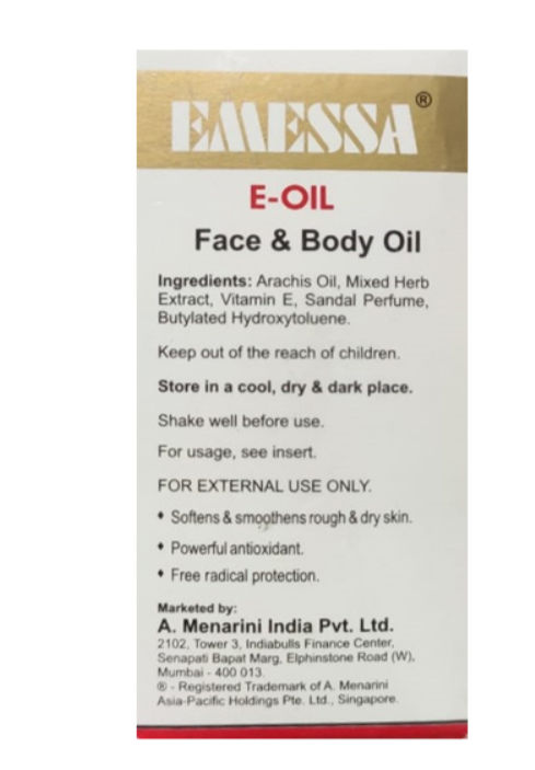 Buy Emessa-E Oil 25Ml Online
