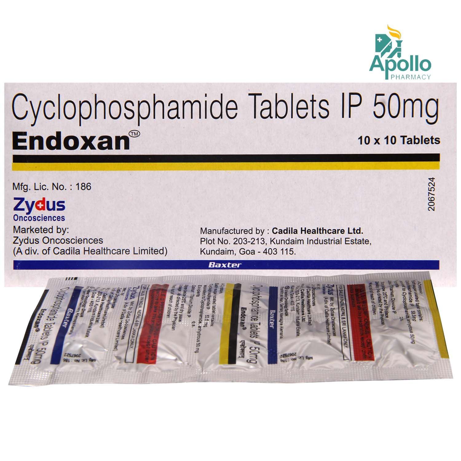 Endoxan Tablet 10's, Pack of 10 TABLETS