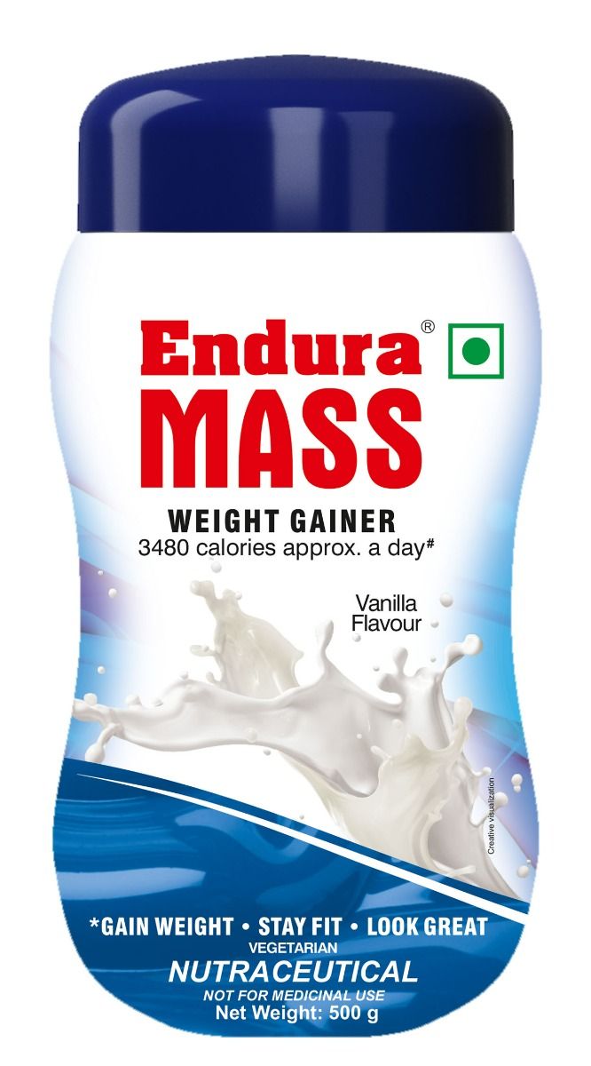 Buy Endura Mass Vanilla Flavour Powder, 500 gm Online