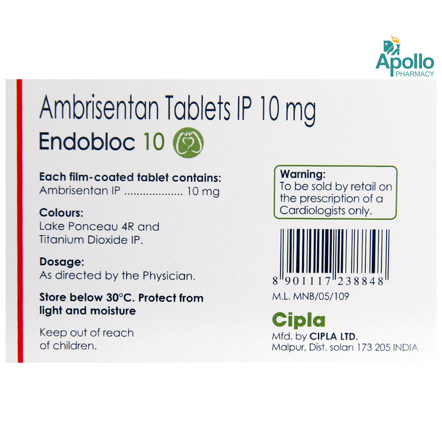 ENDOBLOC 10MG TABLET Price, Uses, Side Effects, Composition Apollo