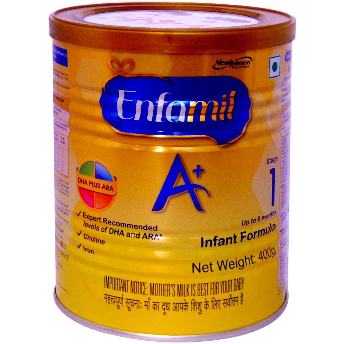 Buy Enfamil A+ Infant Formula, Stage 1, Up to 6 Months, 400 gm Tin Online