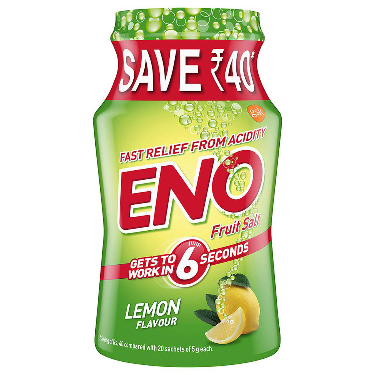 ENO Fruit Salt Lemon Flavour Powder, 100 gm Price, Uses, Side Effects