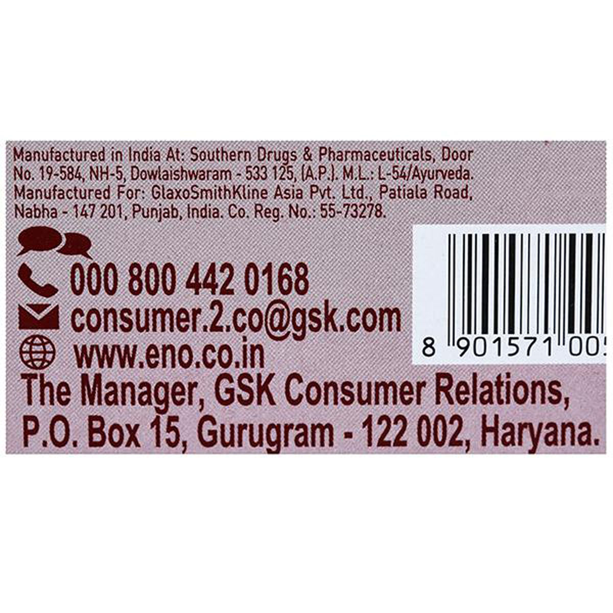 ENO Cola Flavour Powder, 15 gm (3x5 gm) Price, Uses, Side Effects