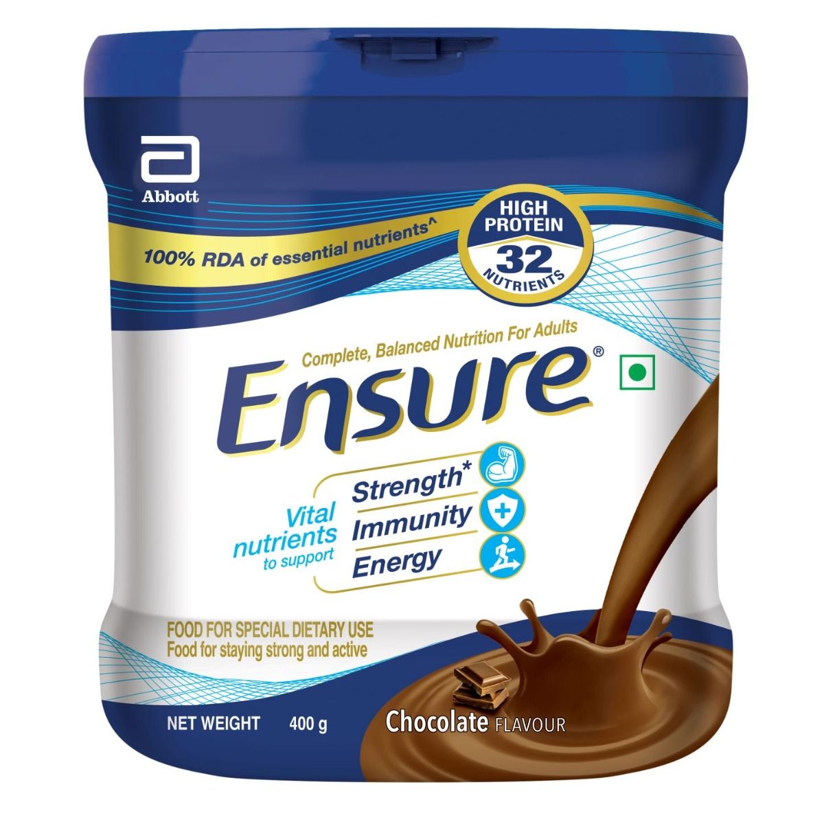 Buy Ensure Chocolate Flavoured Powder, 400 gm Refill Pack Online