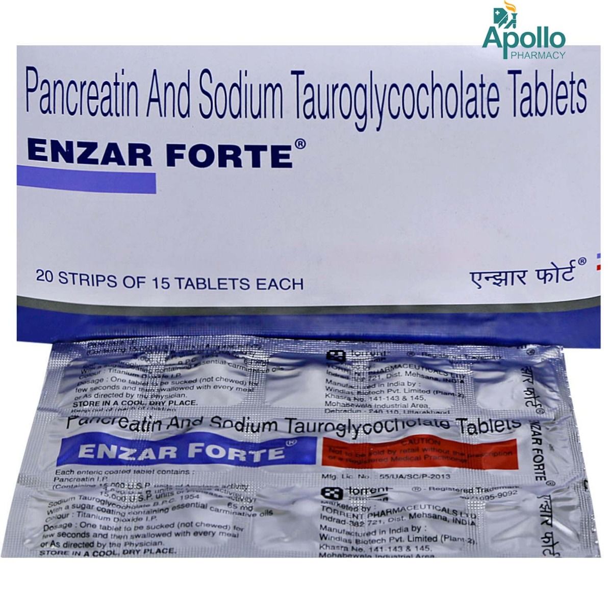 Enzar Forte Tablet 15's Price, Uses, Side Effects, Composition - Apollo ...