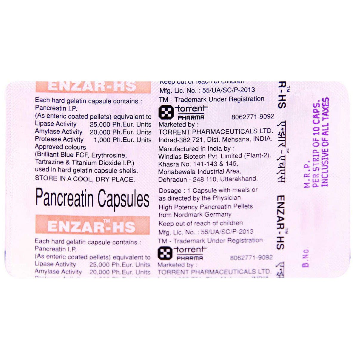 EnzarHS Capsule 10's Price, Uses, Side Effects, Composition Apollo