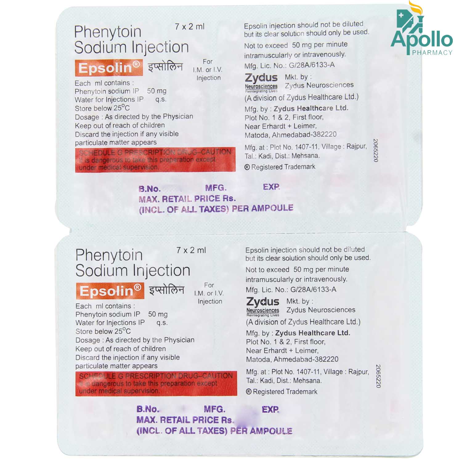 Epsolin Injection 2 ml Price, Uses, Side Effects, Composition Apollo