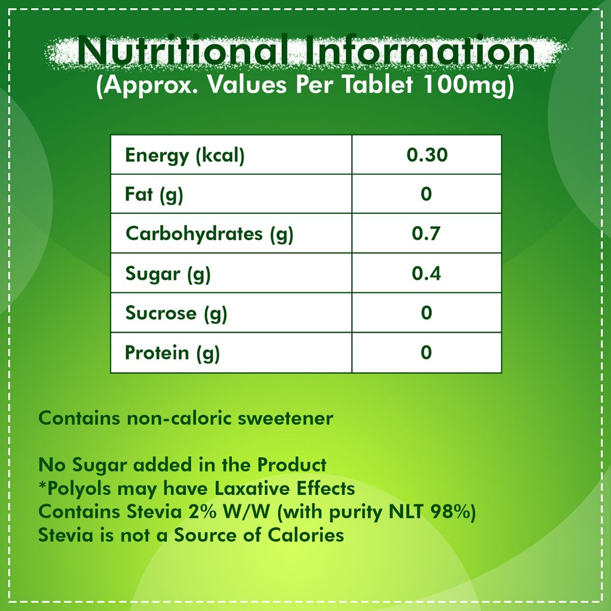 Equal Stevia Natural Sweetener, 100 Tablets Price, Uses, Side Effects