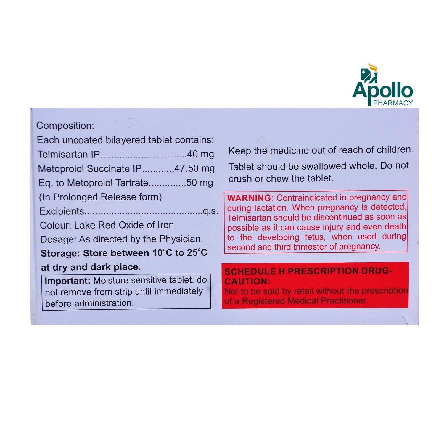 Eritel-B 50 Tablet 15's Price, Uses, Side Effects, Composition - Apollo ...