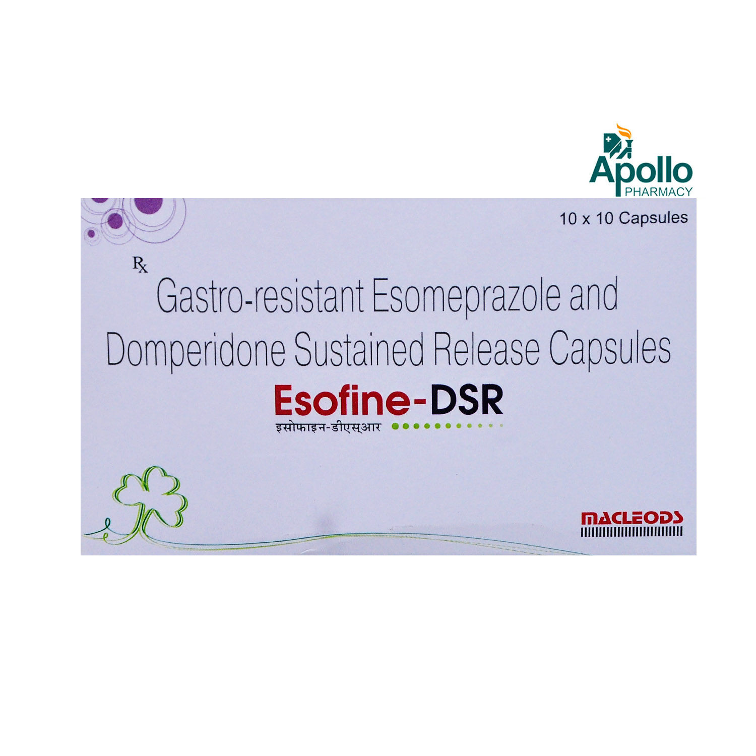 ESOFINE DSR CAPSULE 10'S Price, Uses, Side Effects, Composition ...