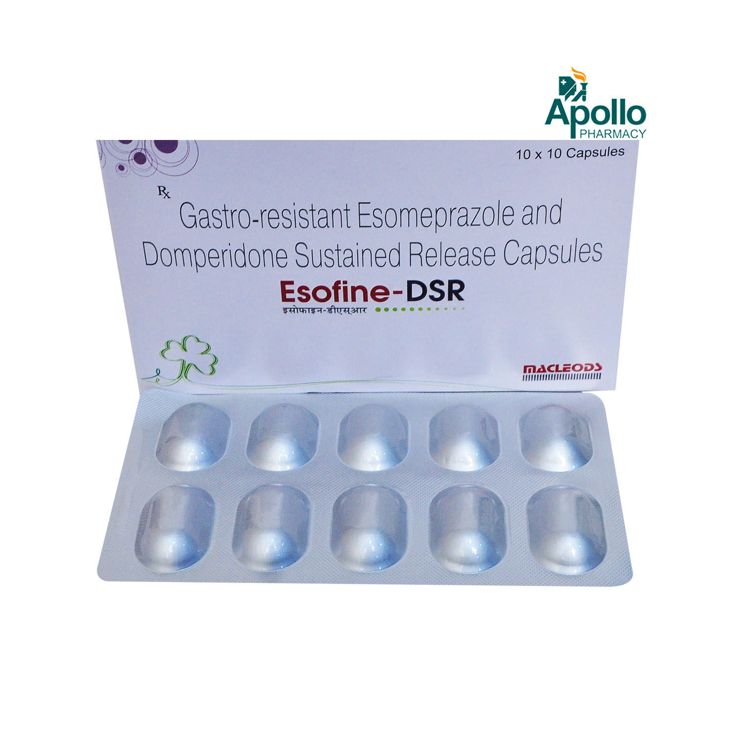 ESOFINE DSR CAPSULE 10'S Price, Uses, Side Effects, Composition ...