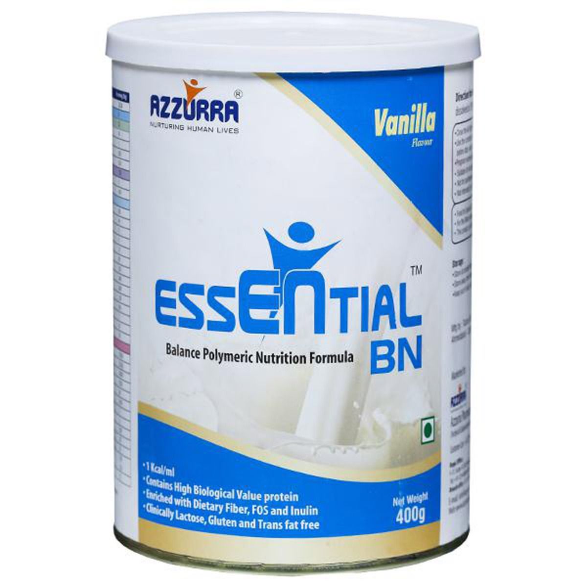 Essential BN Vanilla Flavoured Powder, 400 gm Tin, Pack of 1 