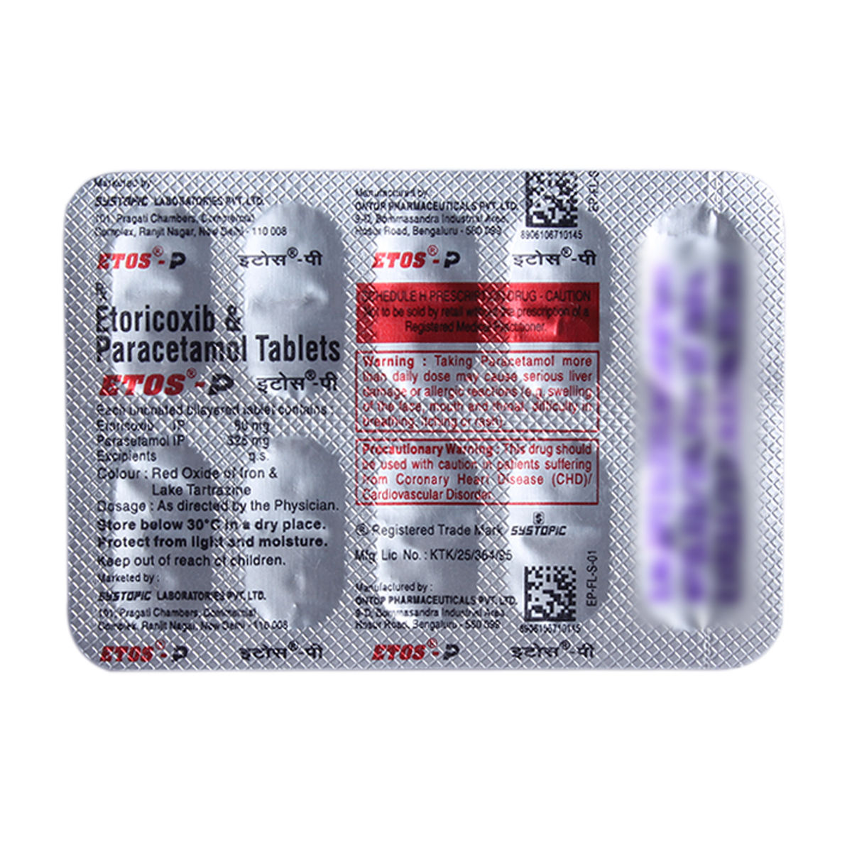Etos-P Tablet 10'S, Pack of 10 TABLETS