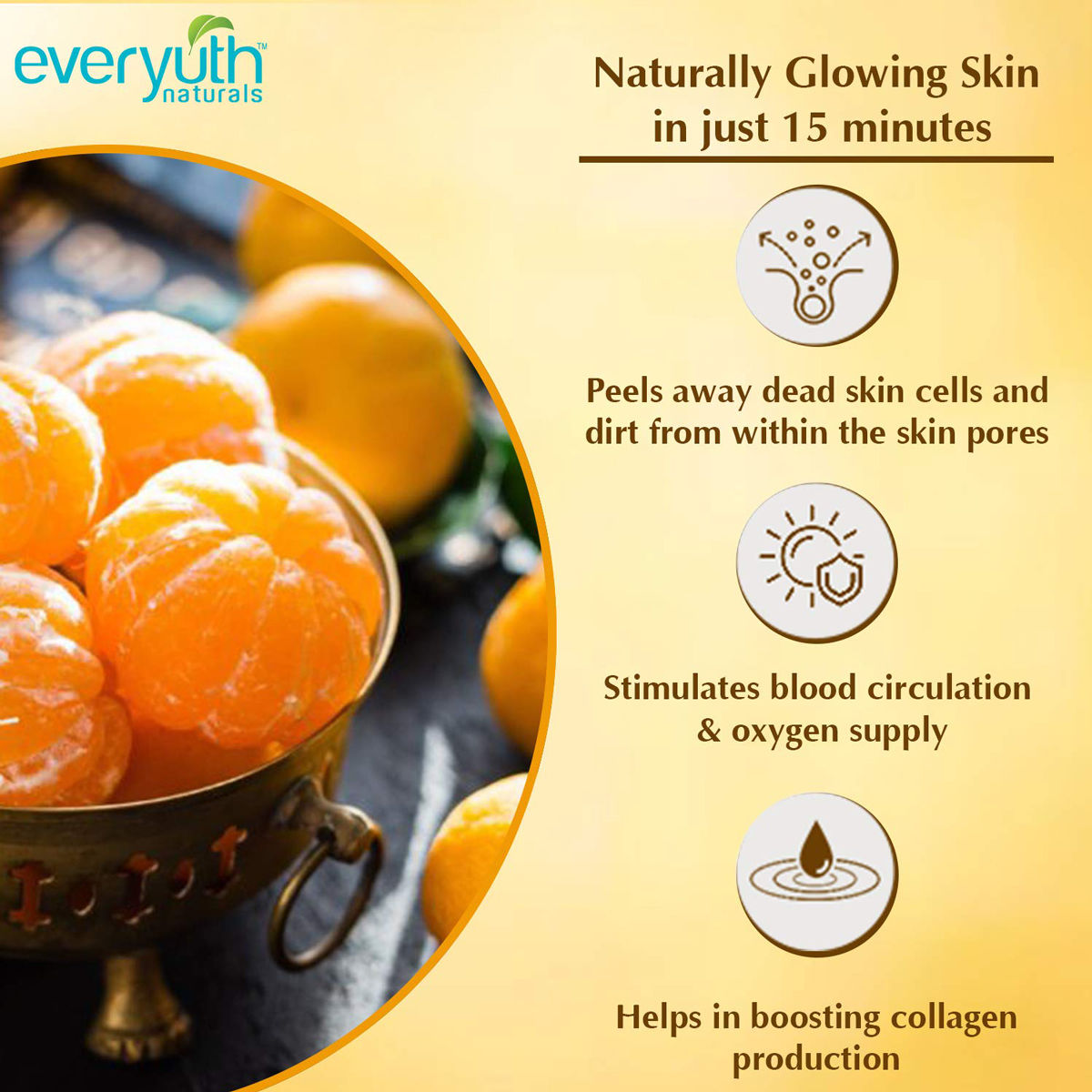 Everyuth Naturals Advanced Golden Glow PeelOff Mask, 90 gm Price, Uses