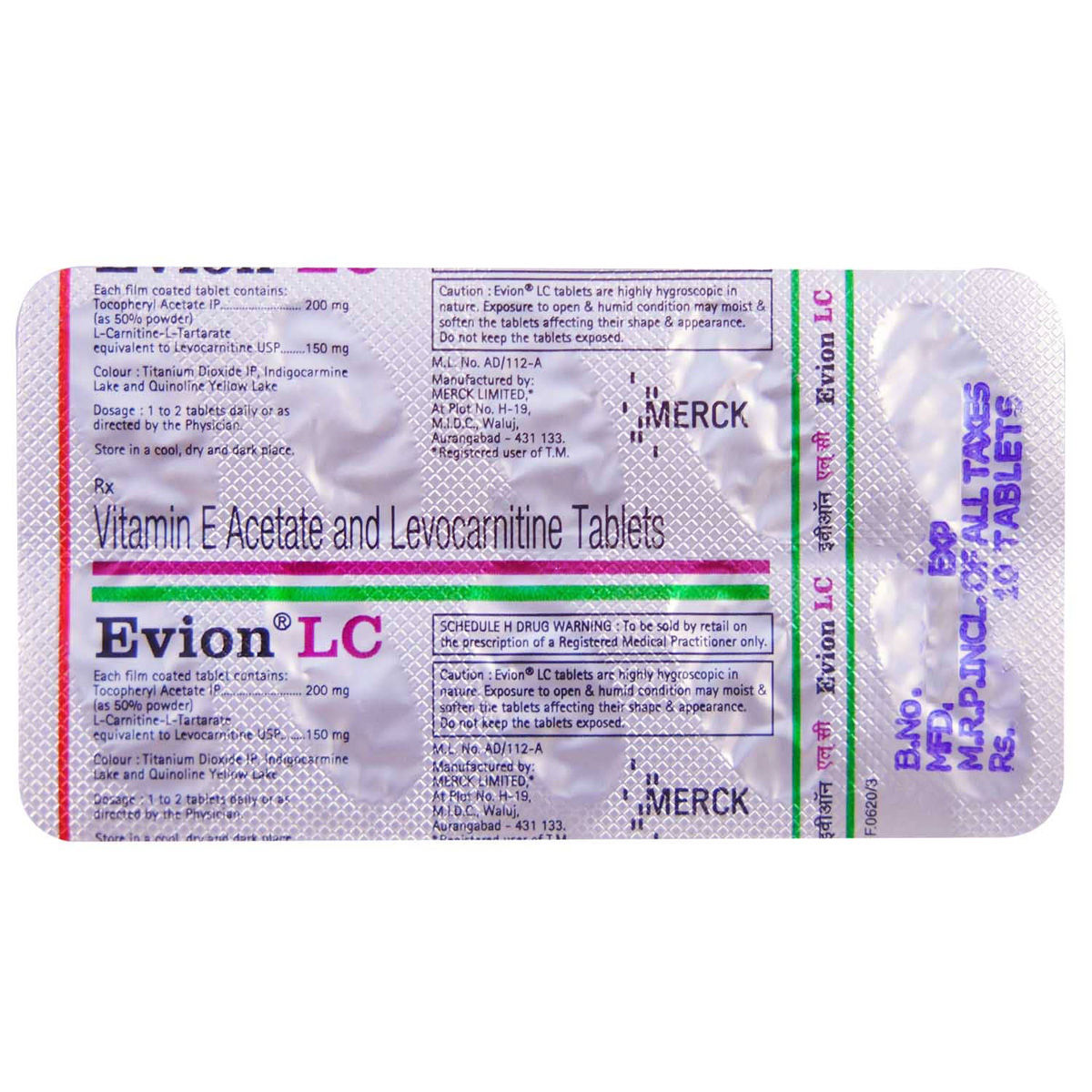 Evion LC Tablet 10's Price, Uses, Side Effects, Composition - Apollo ...