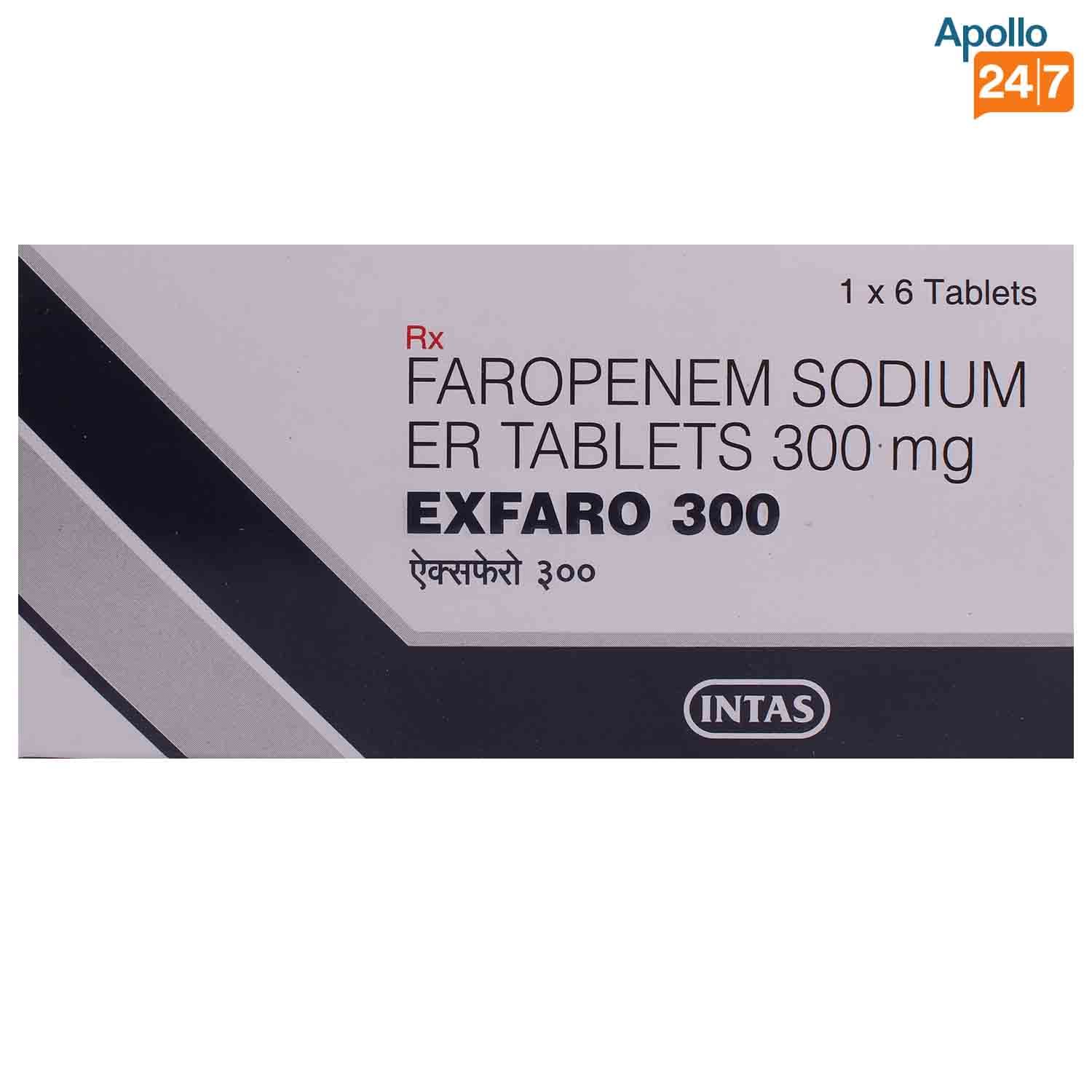 Exfaro 300 Tablet 6's Price, Uses, Side Effects, Composition - Apollo ...