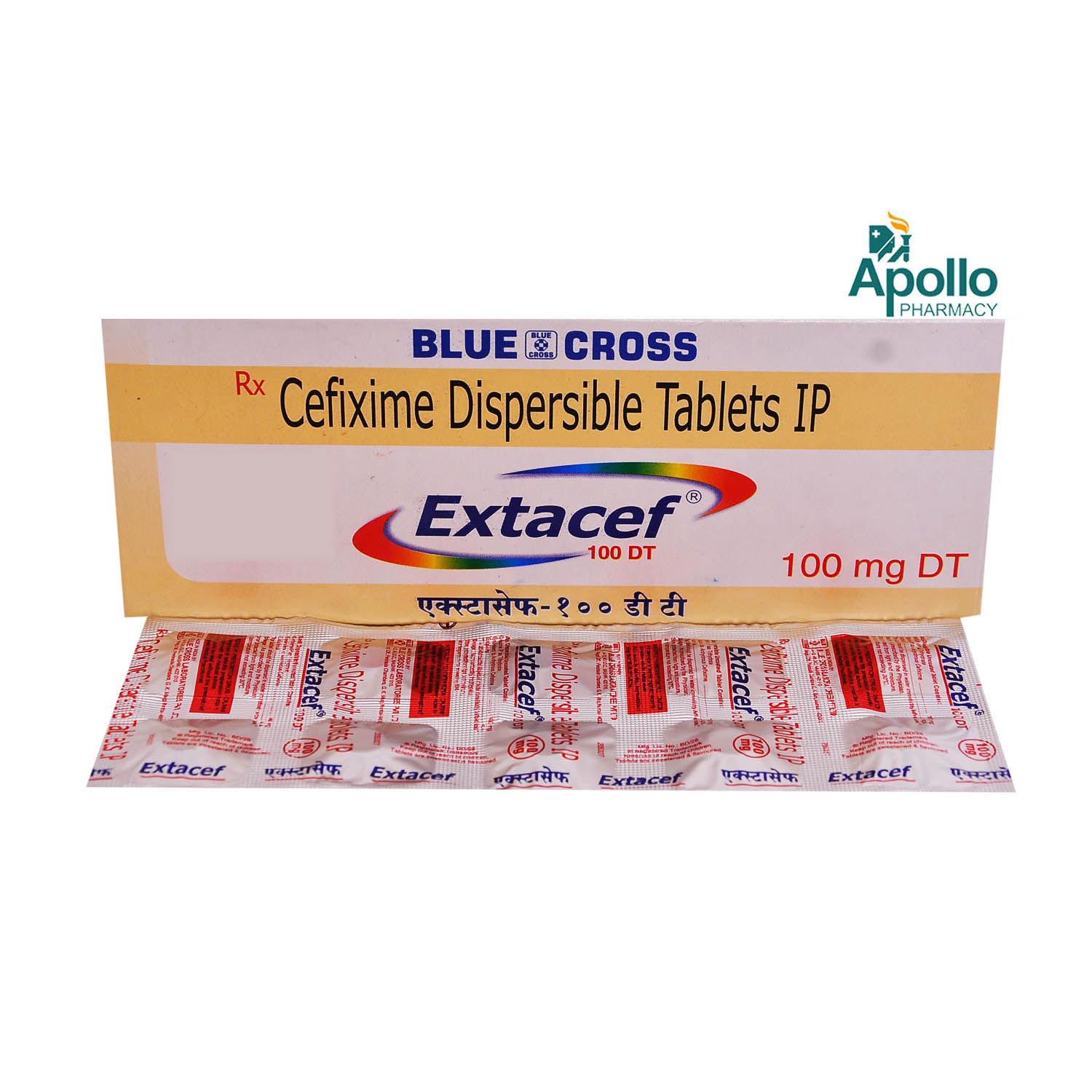 Extacef Dt 100 mg Tablet 10's Price, Uses, Side Effects, Composition