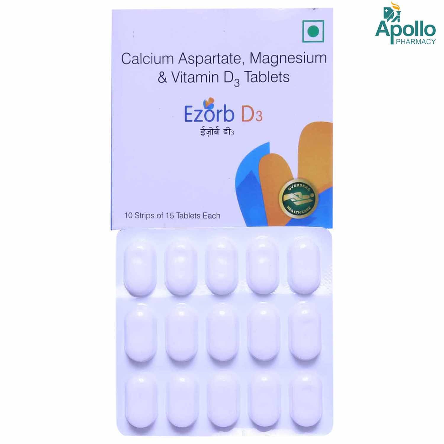 Ezorb D3 Tablet 15's Price, Uses, Side Effects, Composition - Apollo ...