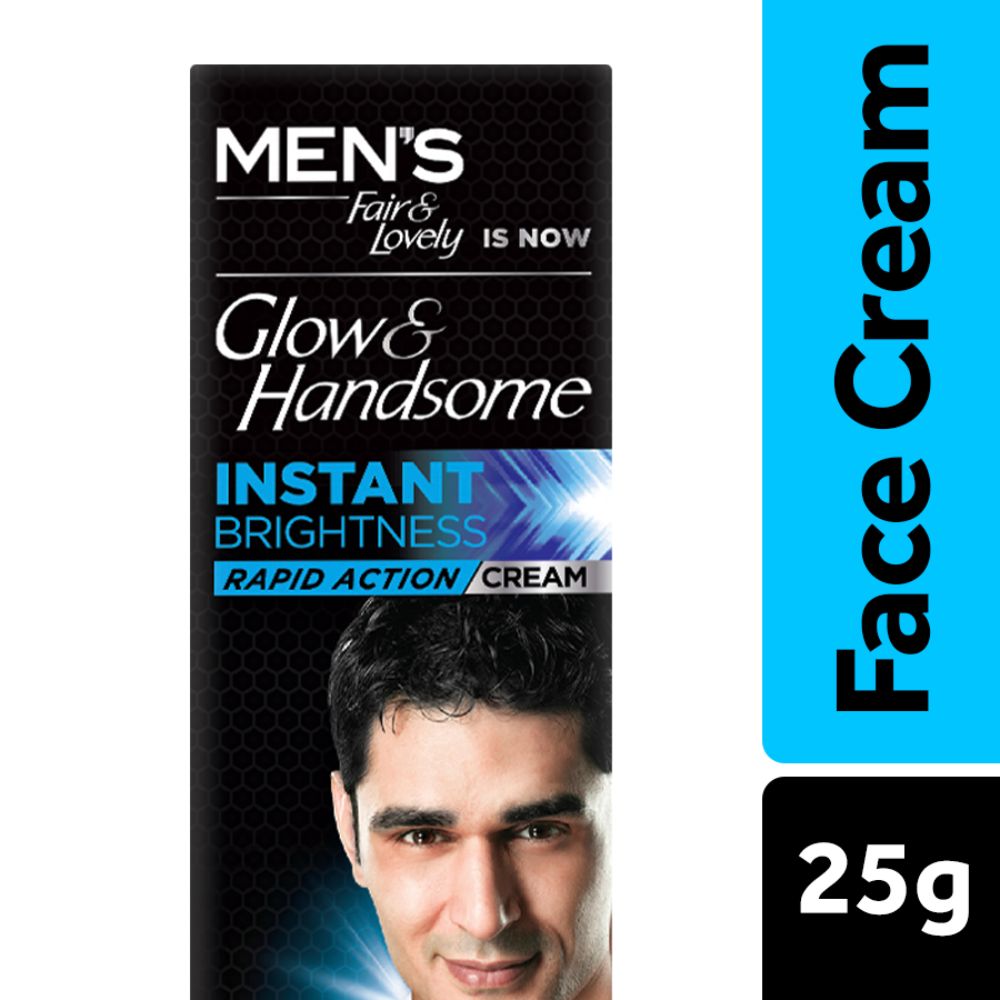 Glow & Handsome Instant Brightness Cream for Men, 25 gm, Pack of 1 