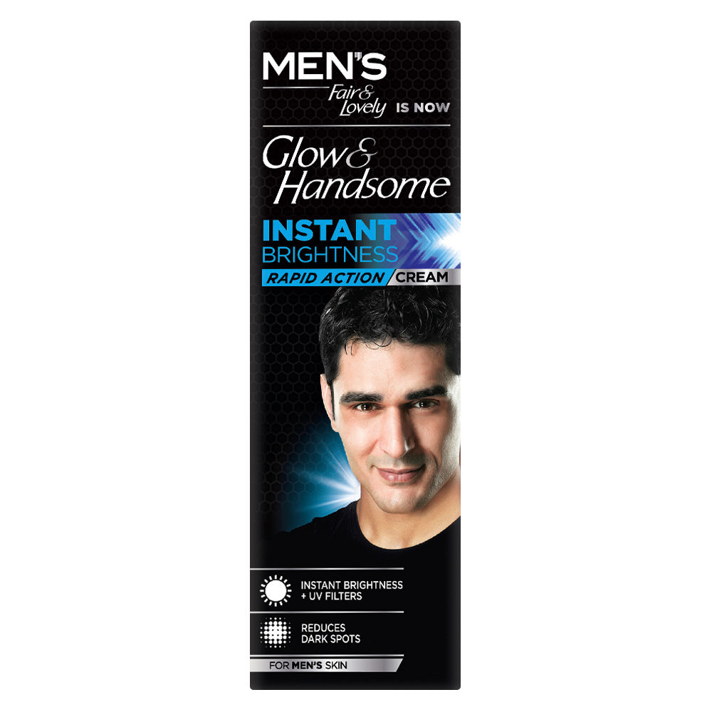 Glow & Handsome Instant Brightness Cream for Men, 25 gm, Pack of 1 