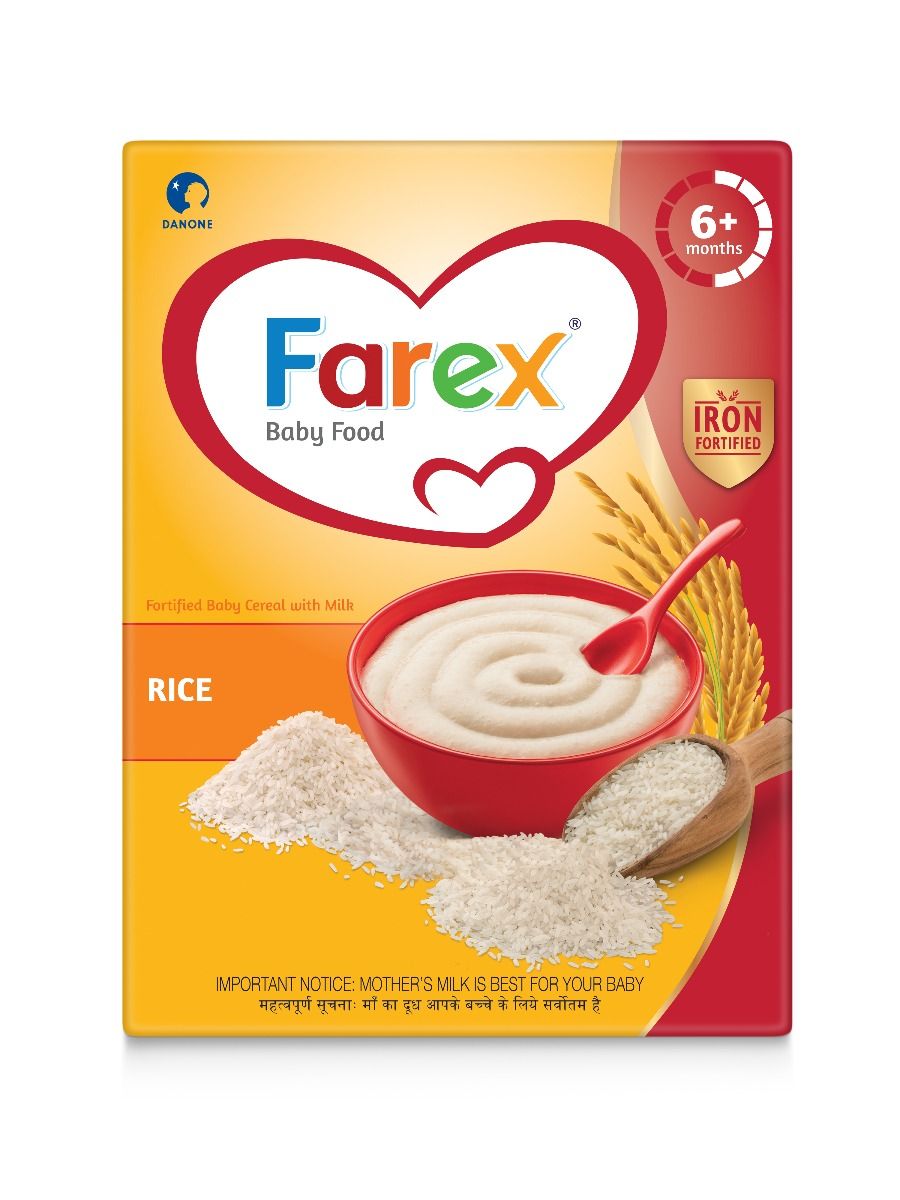 Buy Farex Rice Baby Cereal 6+ Months, 300 gm Refill Pack Online