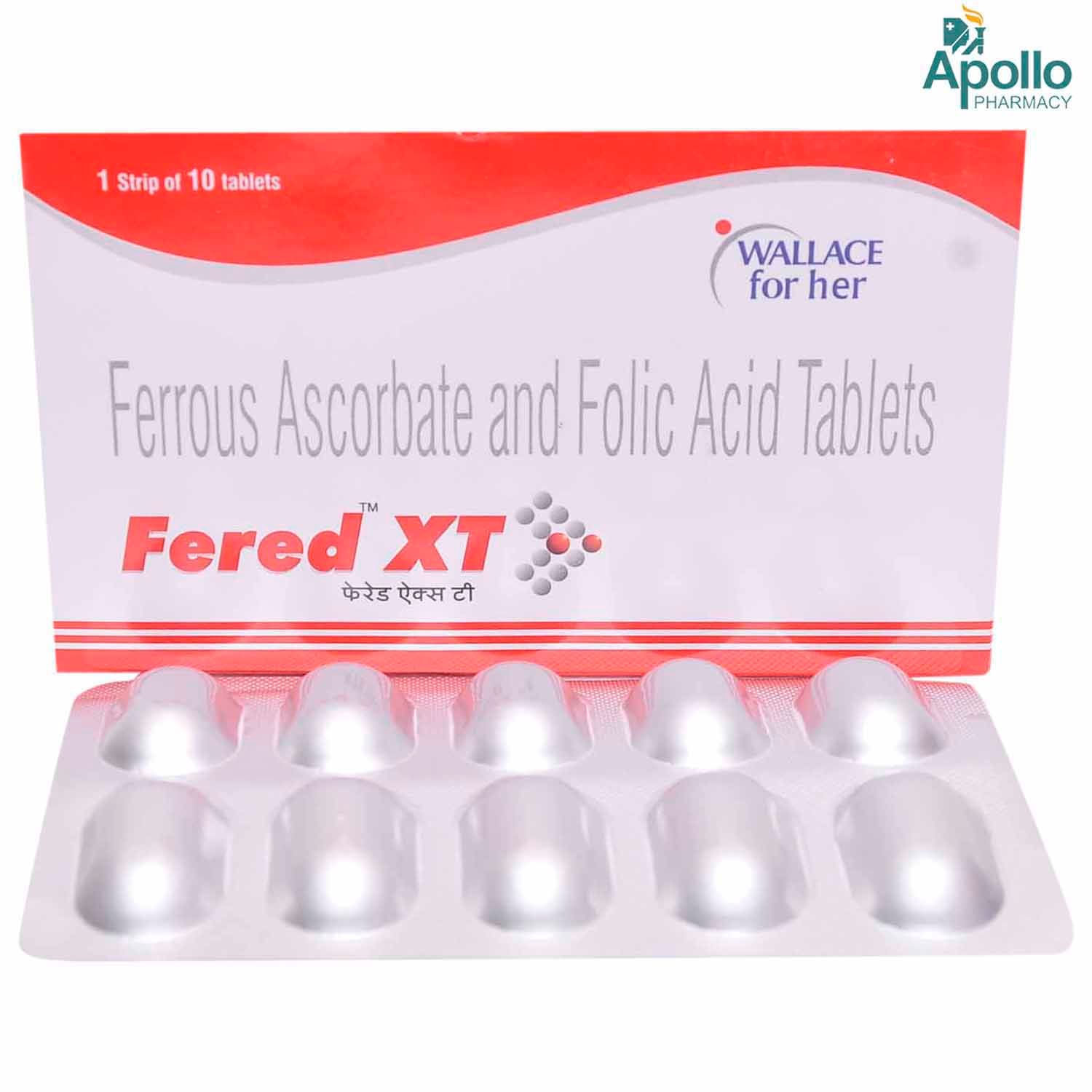 Fered XT Tablet 10's Price, Uses, Side Effects, Composition - Apollo ...