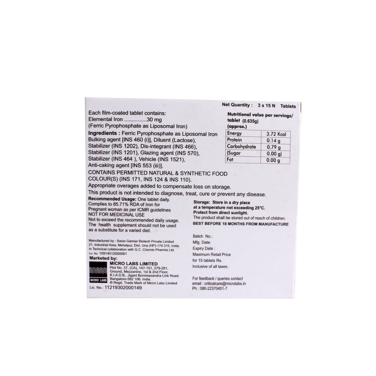 Ferisome Tablet 15's Price, Uses, Side Effects, Composition - Apollo ...