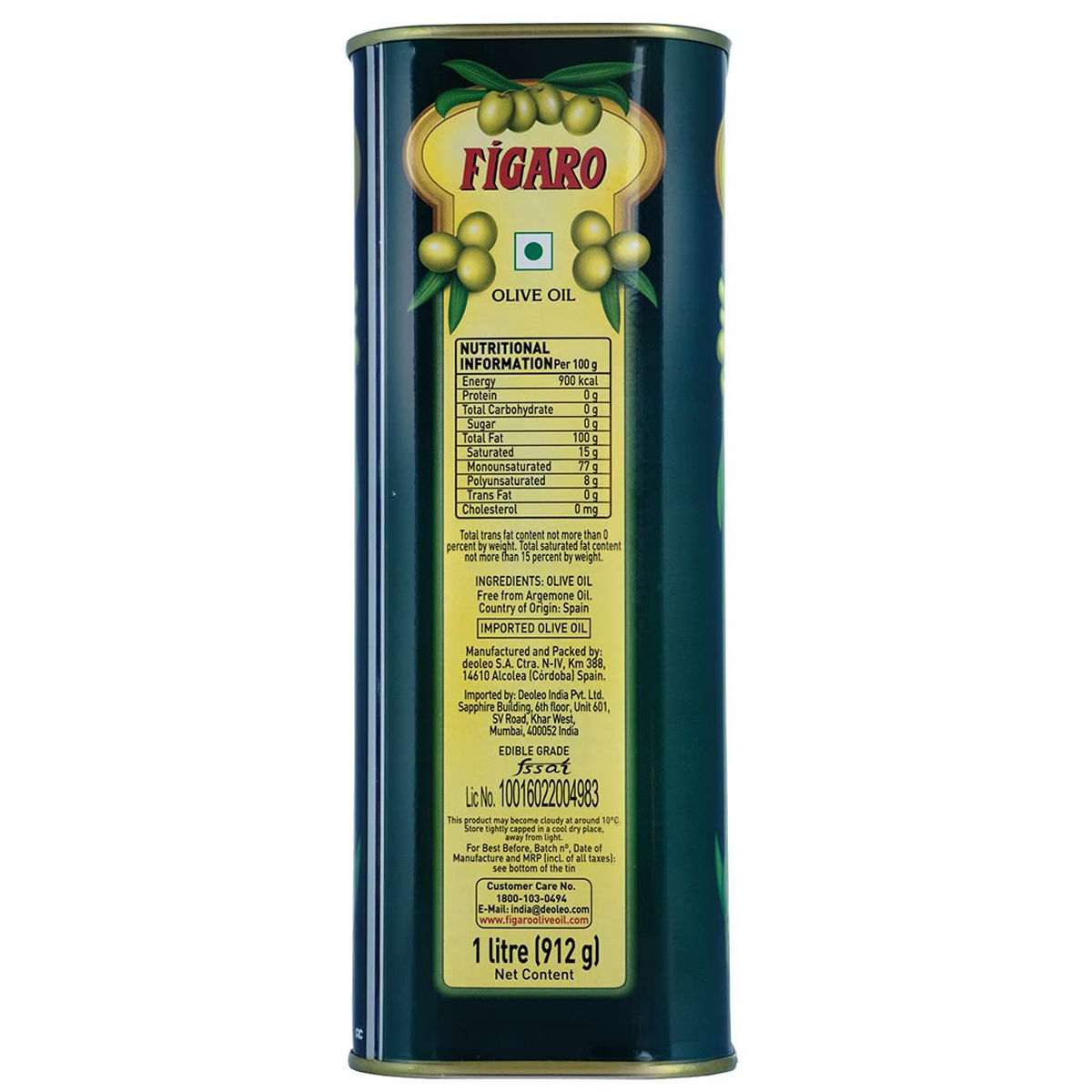 Figaro Olive Oil, 1 Litre Price, Uses, Side Effects, Composition