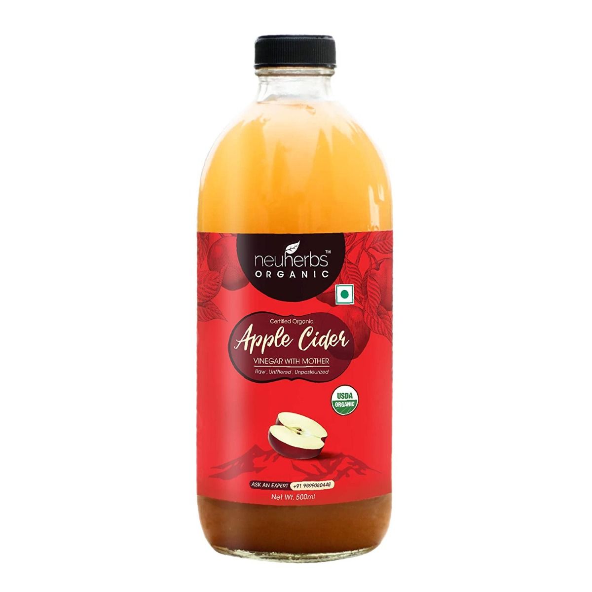 Buy Neuherbs Organic Apple Cider Vinegar With Mother, 500 ml  Online