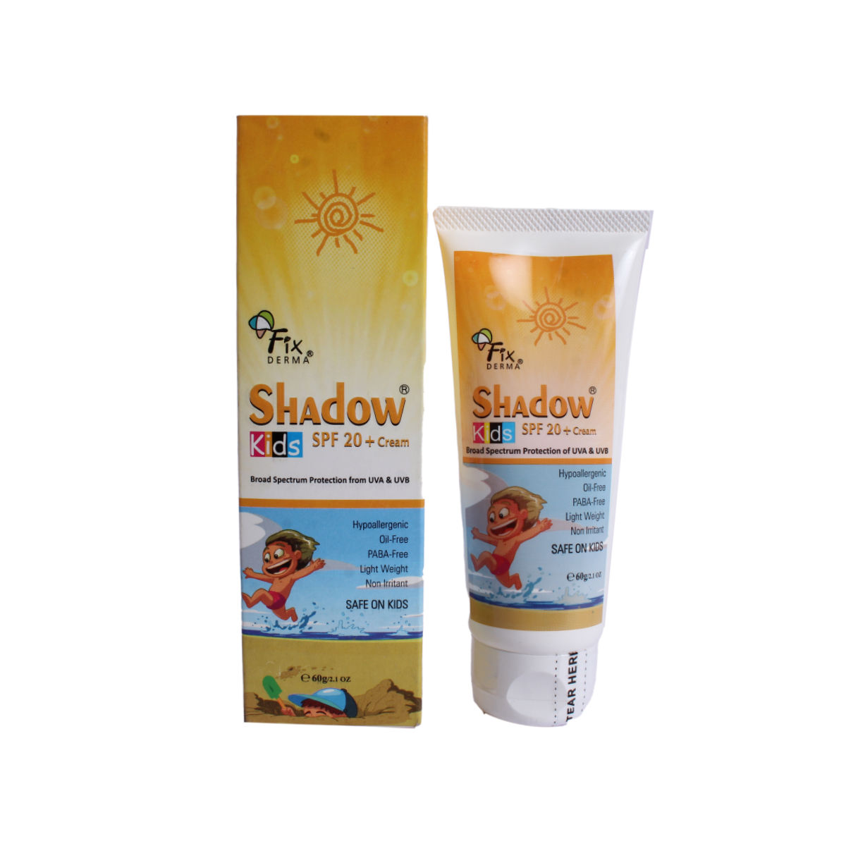 Fix Derma Shadow Kids Spf 20+ Cream 60gm, Pack of 1 