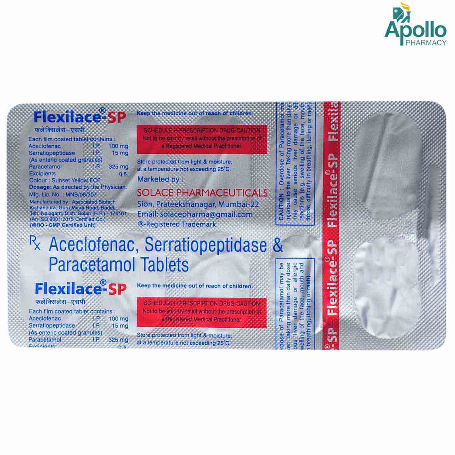 Flexilace Sp Tablet Price Uses Side Effects Composition Apollo 24 7