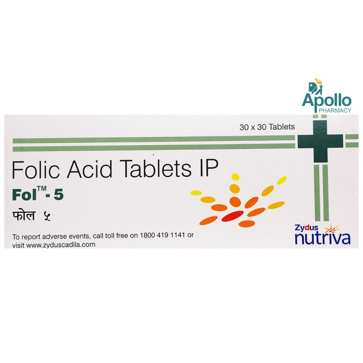 Fol5 Tablet 30's Price, Uses, Side Effects, Composition Apollo Pharmacy