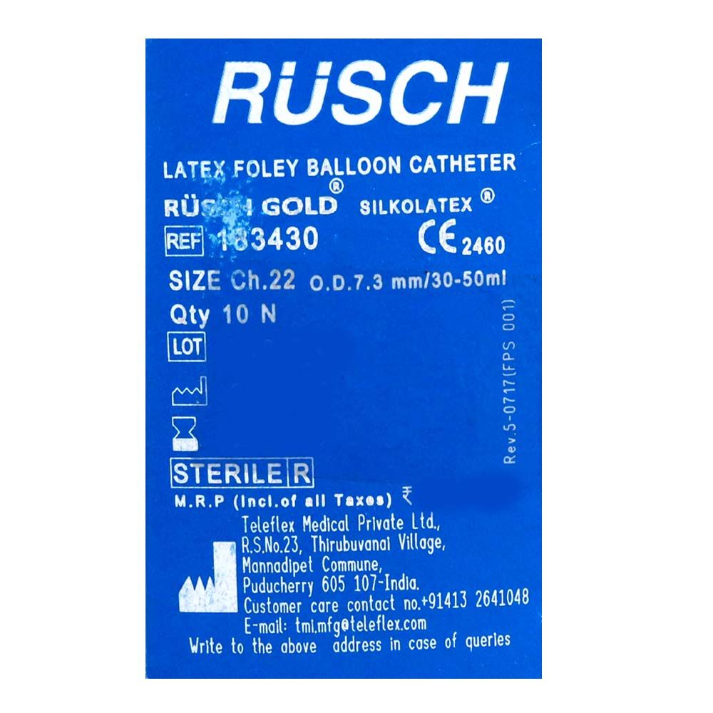 Buy Foleys Catheter 3 Way 22 Size Rush Online