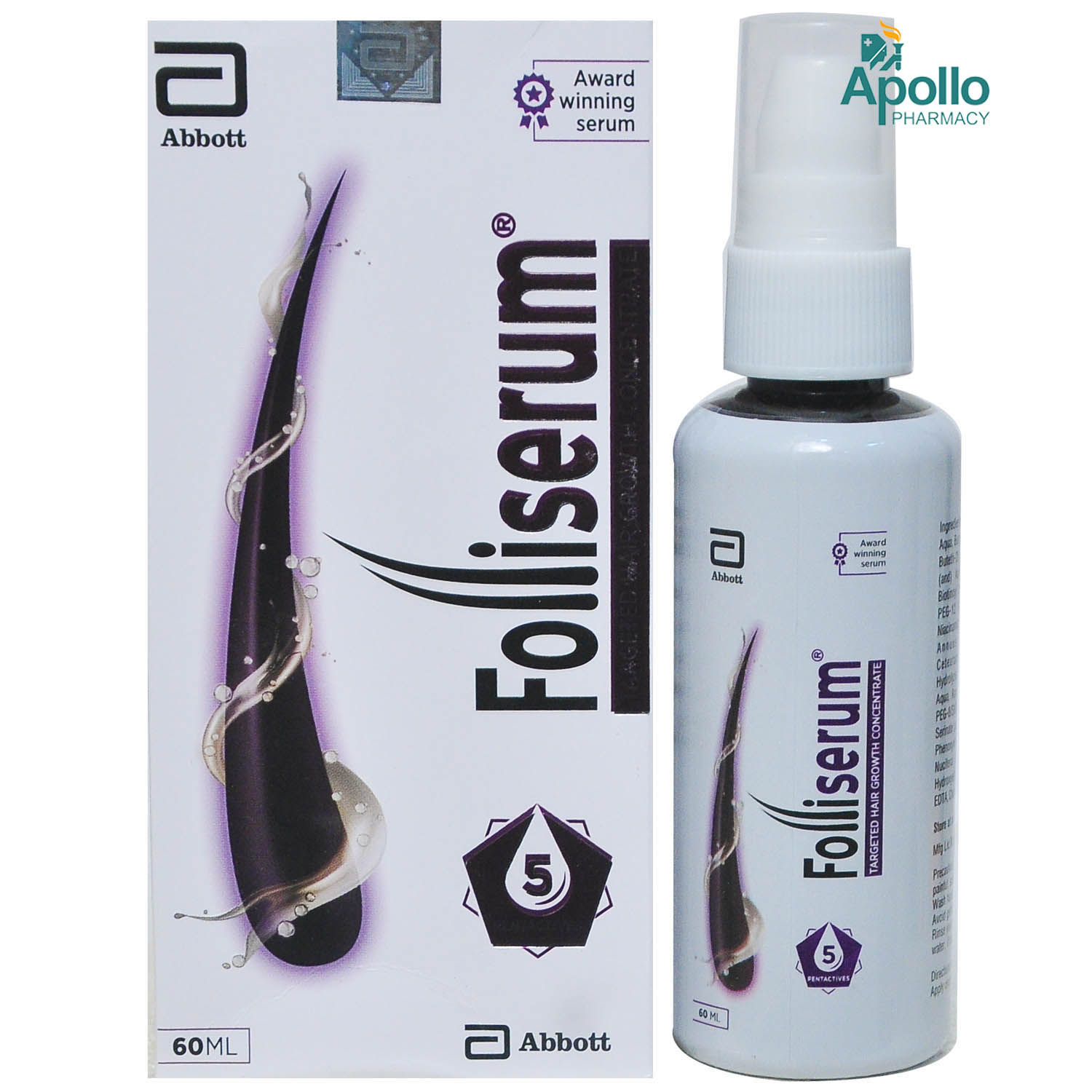 Folliserum Hair Growth Serum, 60 ml, Pack of 1 