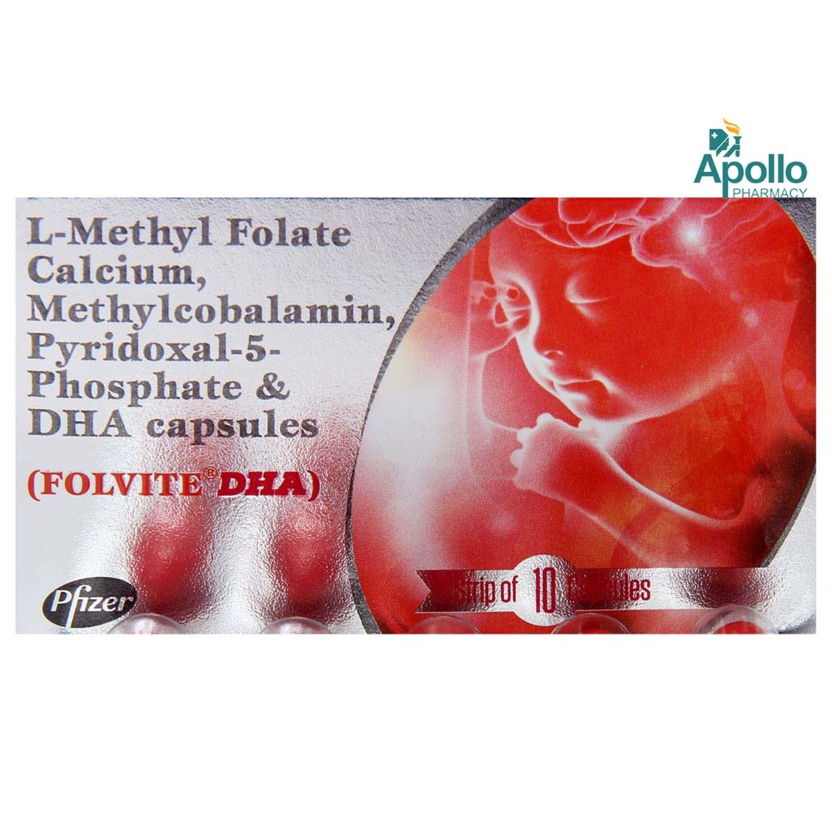 Folvite DHA Capsule 10's Price, Uses, Side Effects, Composition
