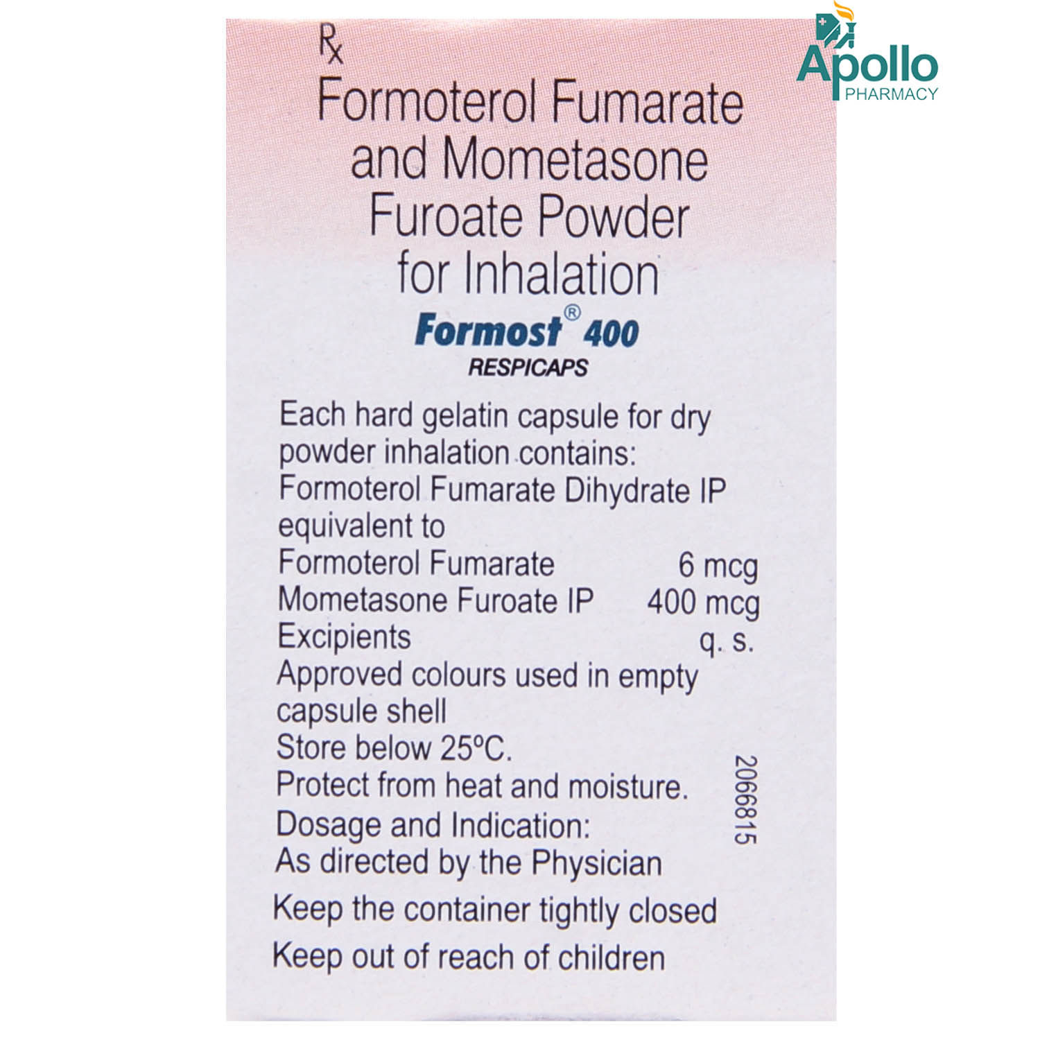 Formost 400 Respicaps 30's Price, Uses, Side Effects, Composition