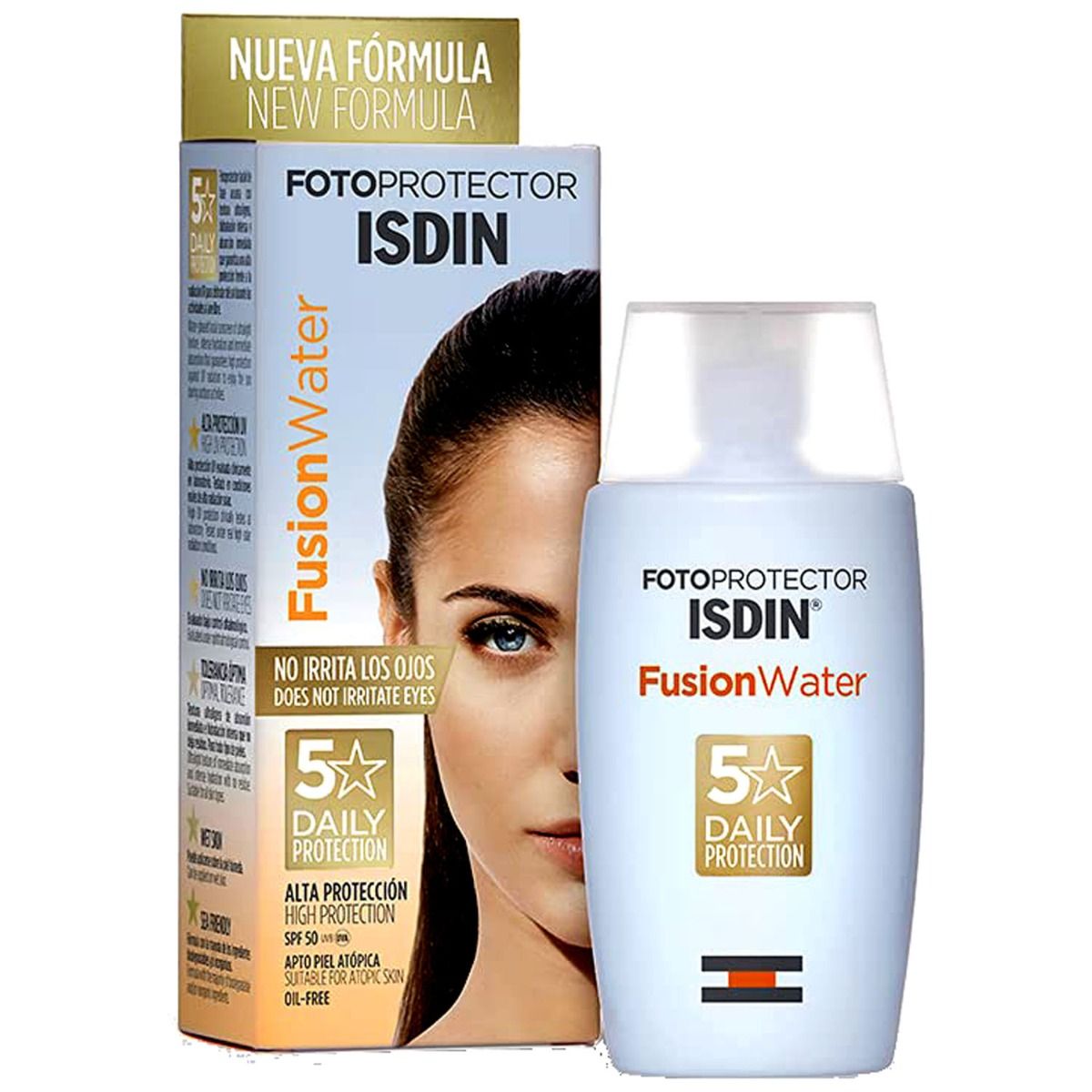 Buy Fotoprotector Isdin Fusion Water Spf 50+ Liquid 50 ml Online