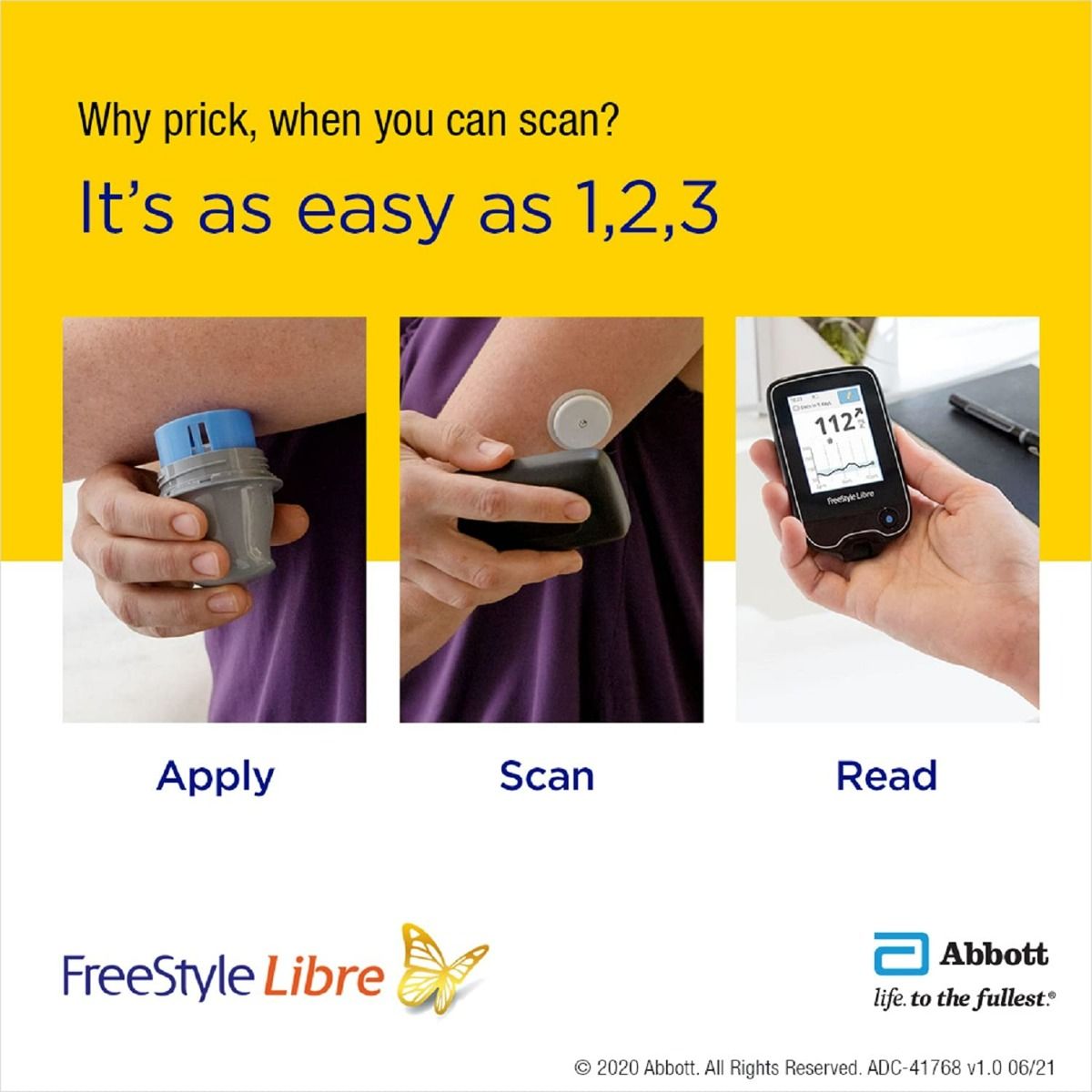Freestyle Libre Reader - Flash Glucose Monitoring System, 1 Count, Pack of 1 
