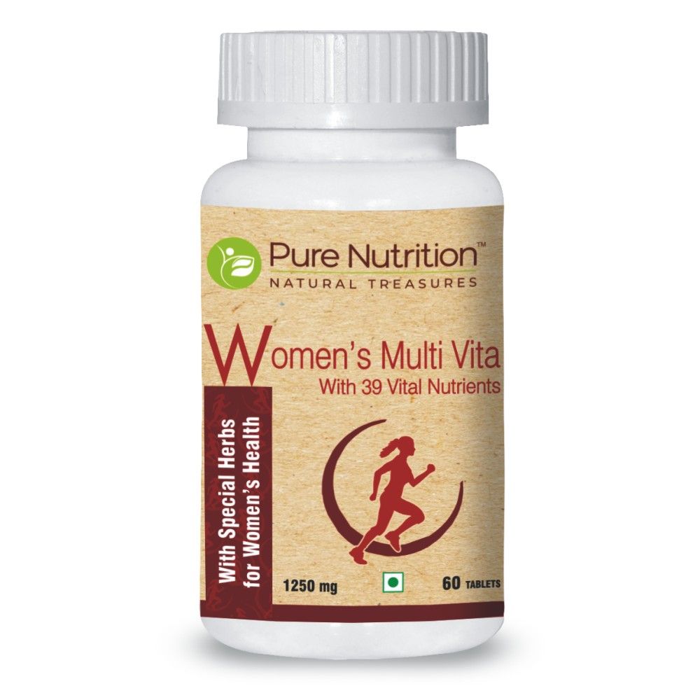 Buy Pure Nutrition Women's MultiVitamin 1250 mg, 60 Tablets Online