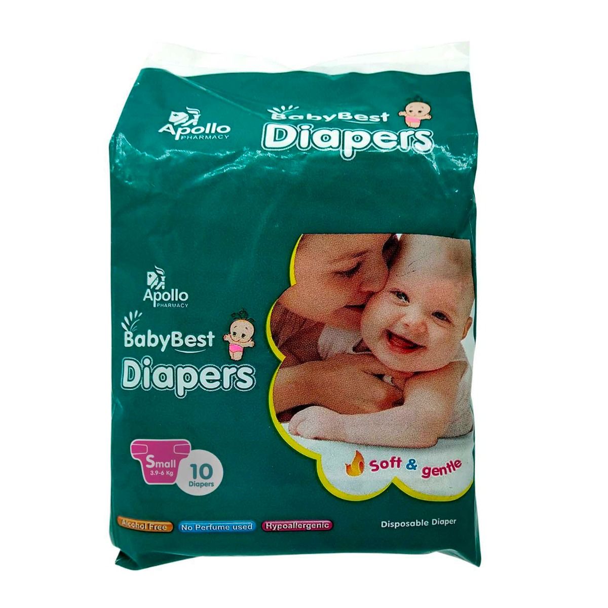 Buy Apollo Pharmacy Baby Best Diapers Small, 10 Count Online