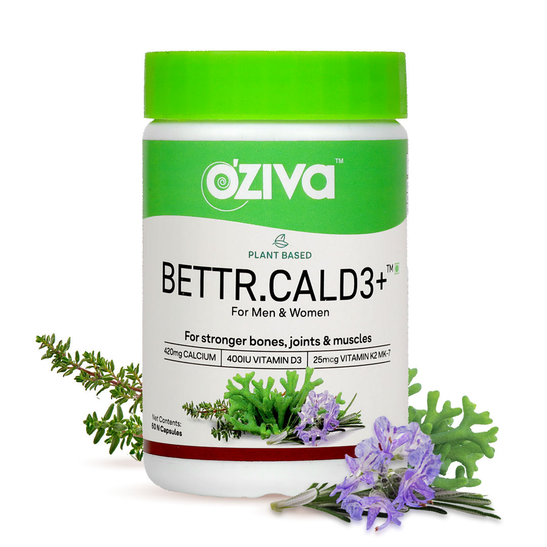 Buy OZiva Bettr.CalD3+, 60 Capsules Online