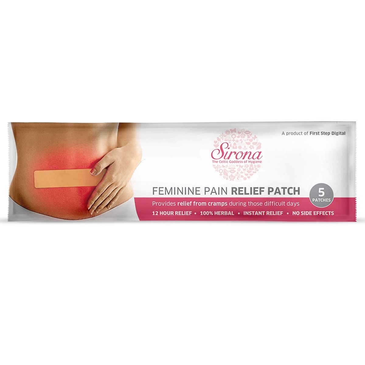 Sirona Feminine Pain Relief Patches, 5 Count, Pack of 1 