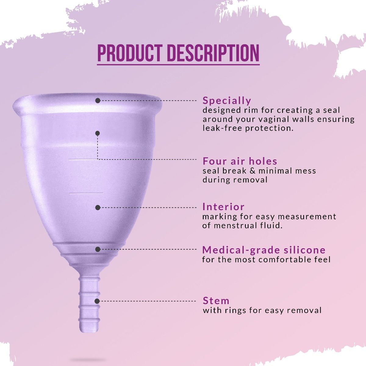 Sirona Pad-Free Periods Menstrual Cup Large, 1 Count, Pack of 1 