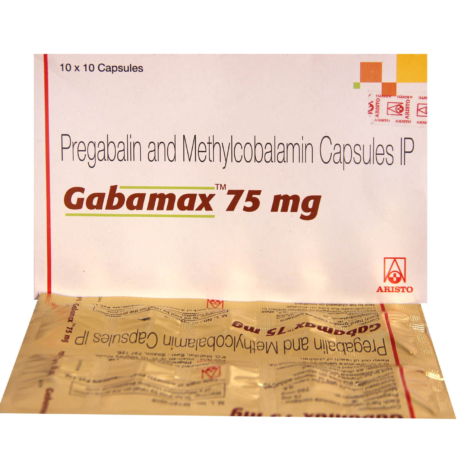 Gabamax 75 Capsule 10's Price, Uses, Side Effects, Composition - Apollo