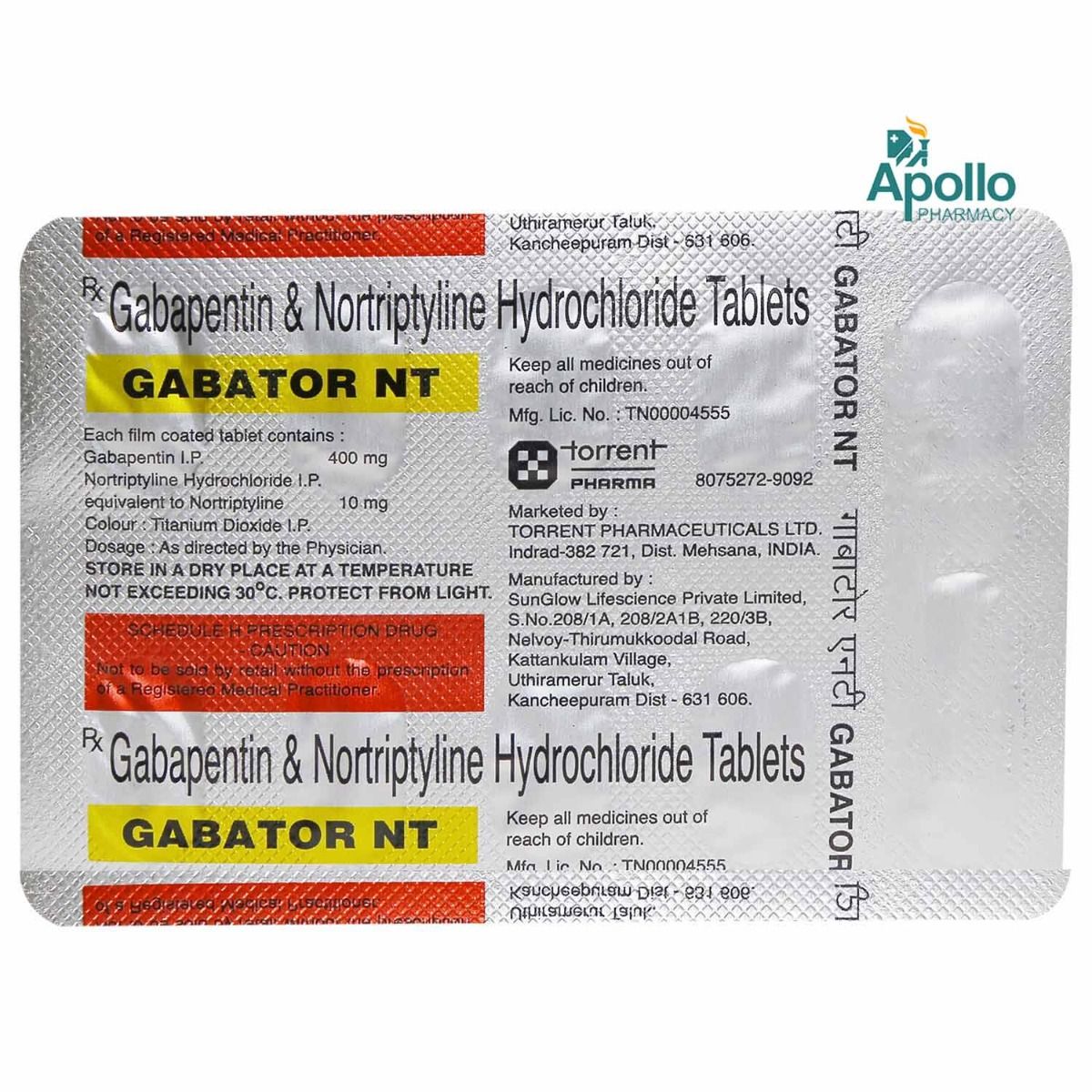 Gabator NT Tablet 10's, Pack of 10 TABLETS